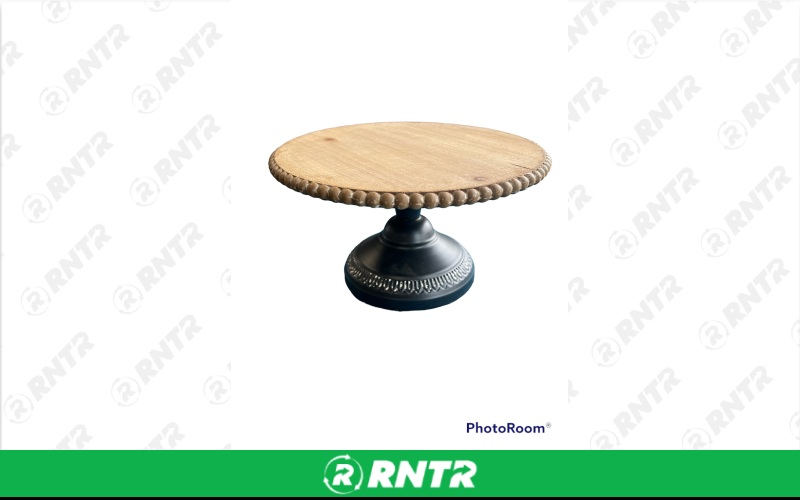 Generic Rustic Cake Stand - 10.5" – For rent in broadview-heights, ohio – Broadview Rental | RNTR.com – Image 1