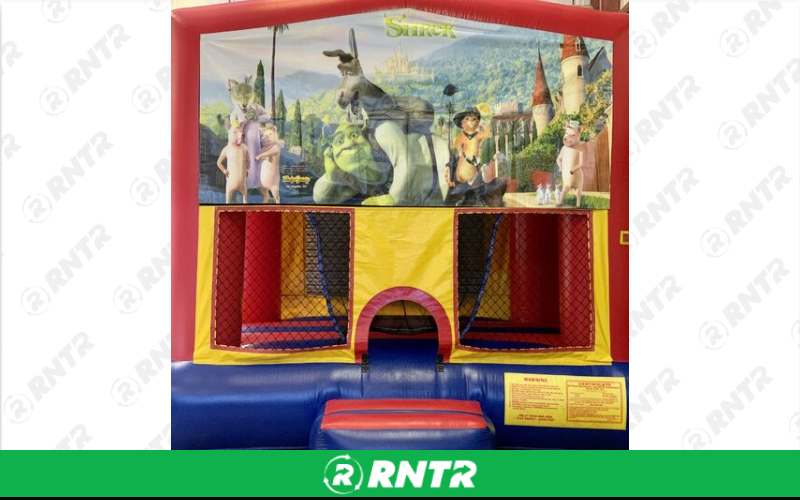 Generic Shrek Banner – For rent in mangonia-park, florida – kids bounce 4 fun | RNTR.com – Image 1