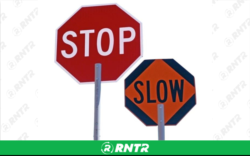 Generic STOP/SLOW PADDLE SIGN 18X81 – For rent in uniontown, pennsylvania – Fayette Rental Solutions | RNTR.com – Image 1