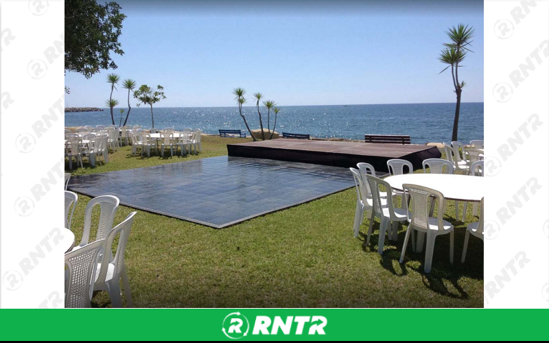 Generic Slate Black Dance Floor - 24' x 24' – For rent in isanti, minnesota – Able Rental LLC | RNTR.com – Image 1