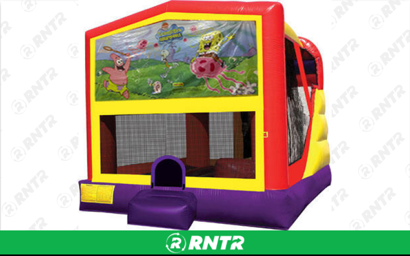Generic Sponge Bob Bounce House with Slide (16 x 21) – For rent in vancouver, washington – Bounce-n-Battle | RNTR.com – Image 1