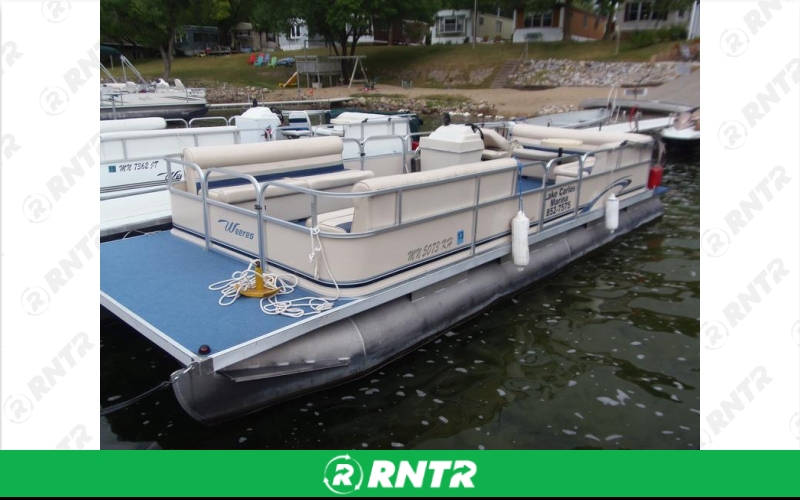 Weeres THE TONKA - 24FT Weeres Pontoon with Canopy - 40 hp motor – For rent in carlos, minnesota – Hang Loose MN  | RNTR.com – Image 1