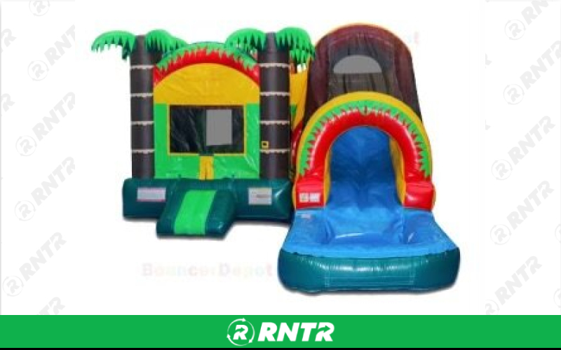Generic Tiki Plunge Combo Wet – For rent in mangonia-park, florida – kids bounce 4 fun | RNTR.com – Image 1