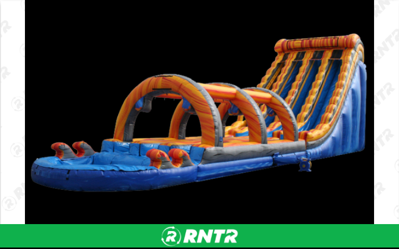 Generic Triple Lane Threat w/ Slip n Slide – For rent in sachse, texas – Fun Times Party Rental | RNTR.com – Image 1