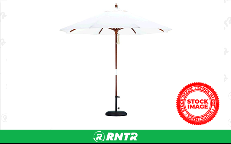 Generic UMBRELLAS W/ BASE IVORY – For rent in bayonne, new-jersey – Resnicks Party Rental | RNTR.com – Image 1