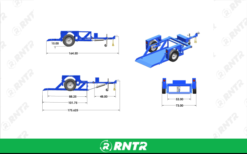 Air-tow Utility Trailer – For rent in Alexandria, Minnesota – RNTR Depot of Alexandria MN | RNTR.com – Image 1