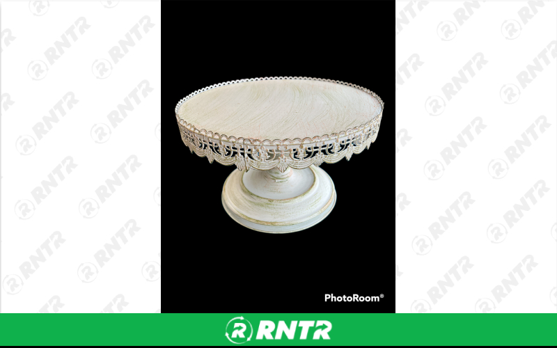 Generic Vintage Off-White Cake Stand - 16" – For rent in broadview-heights, ohio – Broadview Rental | RNTR.com – Image 1
