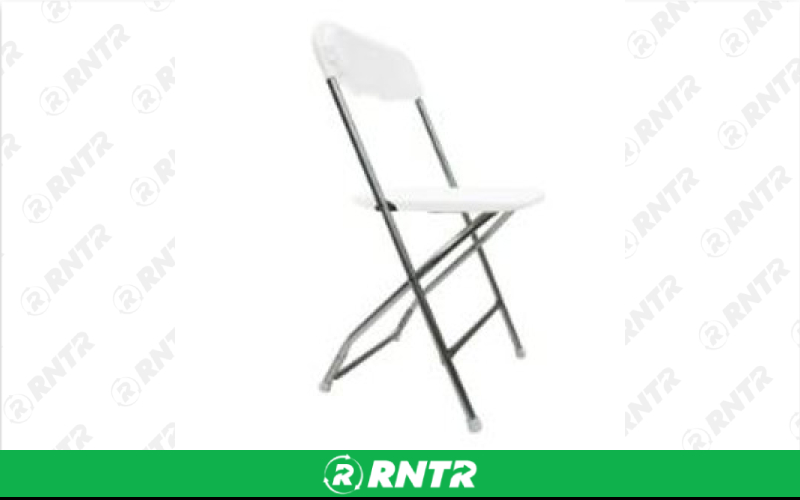 Generic White Aluminum Folding Chair – For rent in broadview-heights, ohio – Broadview Rental | RNTR.com – Image 1