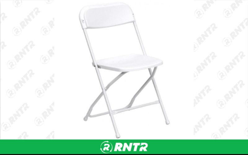 Generic White Plastic Folding Chair – For rent in isanti, minnesota – Able Rental LLC | RNTR.com – Image 1