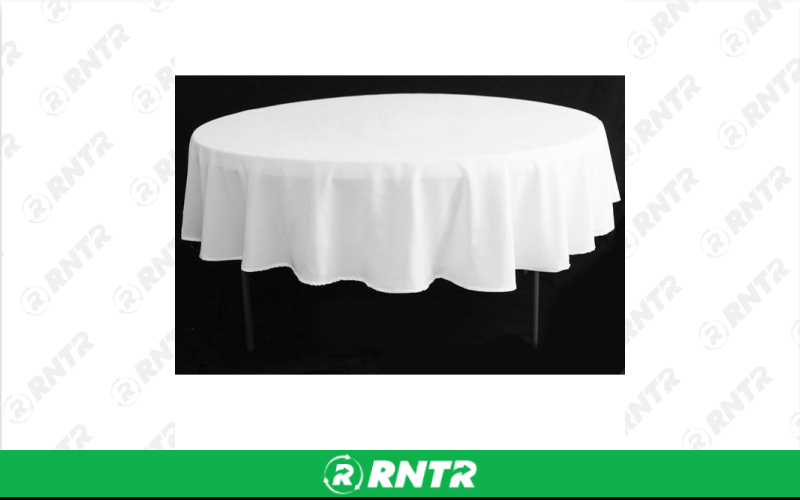 Generic White Round Tablecloths - 90 – For rent in lilburn, georgia – JVC's Party Rentals & Event Hall | RNTR.com – Image 1