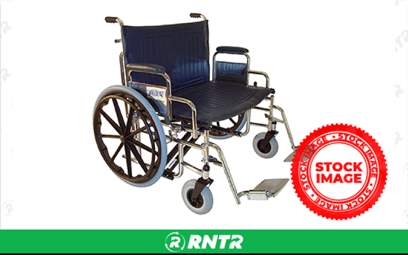 TUFFY DELUXE WIDE WHEELCHAIR – For rent in aurora, colorado – All Seasons Rent-All | RNTR.com – Image 1