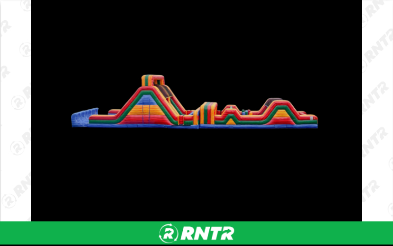 Generic Xtreme Rush Dual Obstacle Course 86 ft – For rent in mangonia-park, florida – kids bounce 4 fun | RNTR.com – Image 1