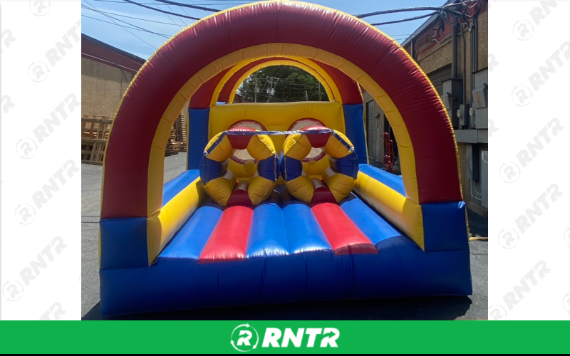 Generic Yellow and Blue Obstacle Course – For rent in little-rock, arkansas – Mr Calvins Bouncers | RNTR.com – Image 1