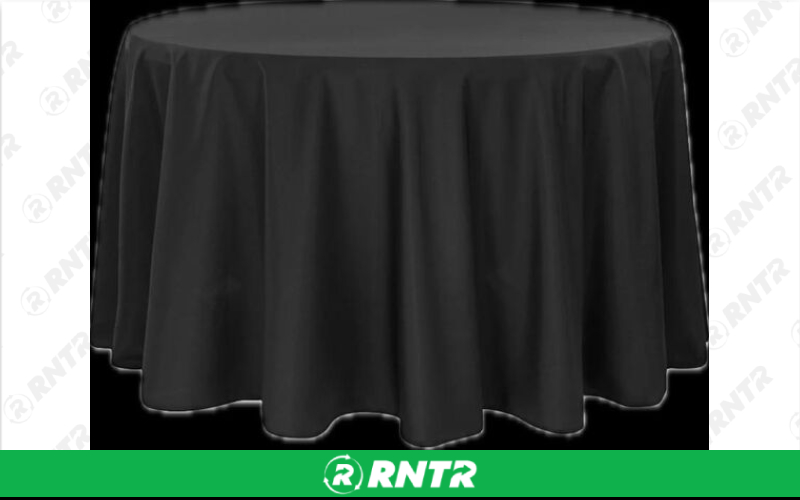 Generic 120 Round Black Table Cloth – For rent in dacula, georgia – CrimsonTLC | RNTR.com – Image 1