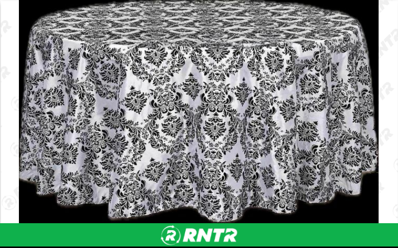 Generic 120 Round Damask Table Cloth – For rent in dacula, georgia – CrimsonTLC | RNTR.com – Image 1