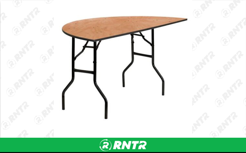 Generic 60 Half Moon Table – For rent in piedmont, south-carolina – Crimsontlc Tables Linen and Chairs | RNTR.com – Image 1