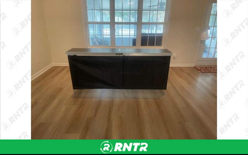 Generic Black and Silver Portable Bar – For rent in piedmont, south-carolina – Crimsontlc Tables Linen and Chairs | RNTR.com – Image 1