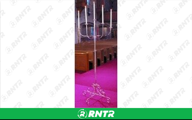 Generic Candelabra - Pr. 5 Lite Silver – For rent in willmar, minnesota – Grand True Value Rental | RNTR.com – Image 1