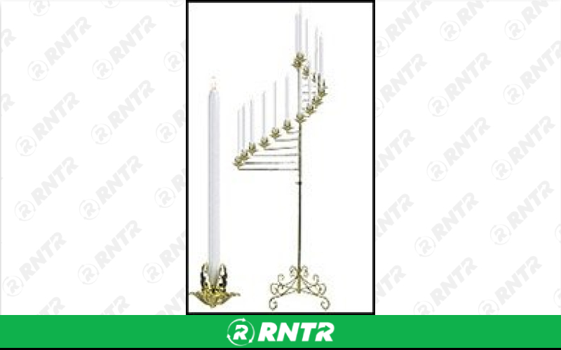 Generic Candelabra - Pr. Spiral Brass – For rent in willmar, minnesota – Grand True Value Rental | RNTR.com – Image 1