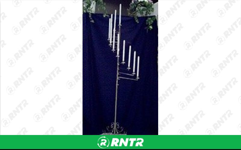 Generic Candelabra - Pr. Swirl Silver – For rent in willmar, minnesota – Grand True Value Rental | RNTR.com – Image 1