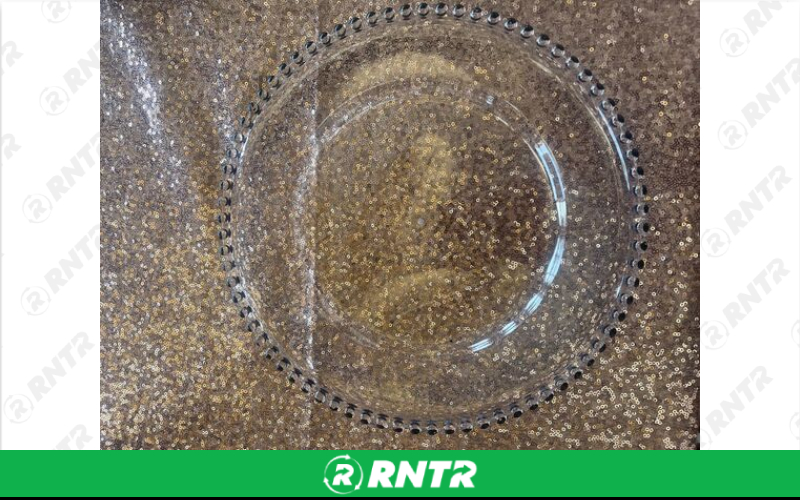 Generic Clear Acrylic Black Beads Charger – For rent in dacula, georgia – CrimsonTLC | RNTR.com – Image 1