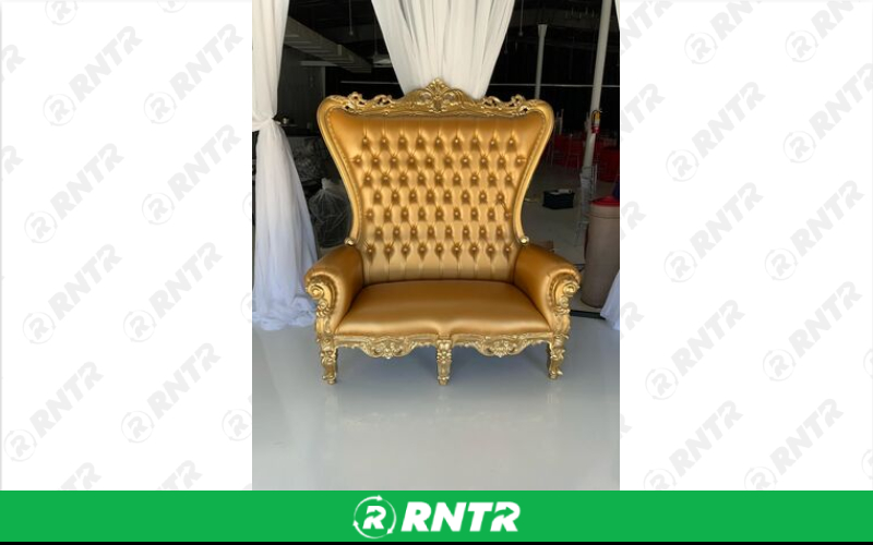 Generic Gold Love Set Throne Chair – For rent in dacula, georgia – CrimsonTLC | RNTR.com – Image 1