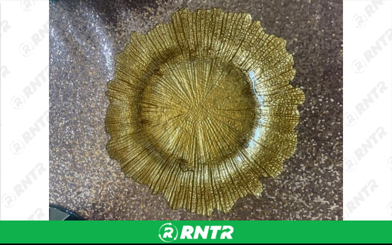 Generic Gold Reef Acrylic Charger – For rent in dacula, georgia – CrimsonTLC | RNTR.com – Image 1