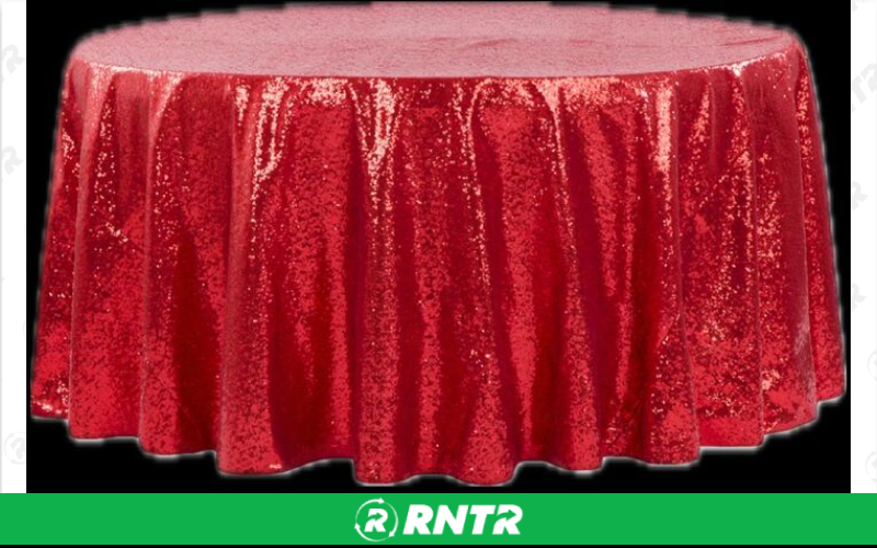 Generic Red Apple Sequin Table Cloth – For rent in piedmont, south-carolina – Crimsontlc Tables Linen and Chairs | RNTR.com – Image 1