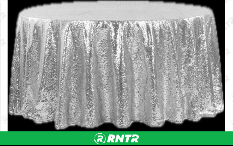 Generic Silver Sequin Table Cloth – For rent in dacula, georgia – CrimsonTLC | RNTR.com – Image 1