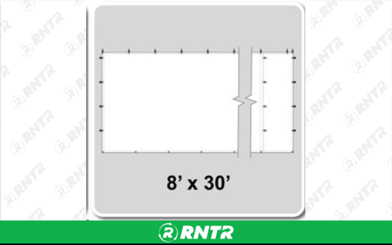 Generic 30' Sidewall White Blackout – For rent in fort-madison, iowa – Complete Rental | RNTR.com – Image 1