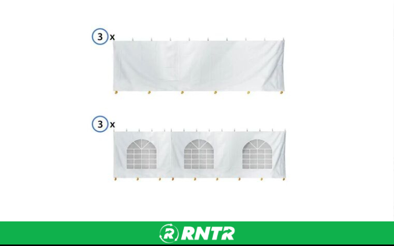 Generic 30' x 60' Standard Sidewall Kit for 7' Tent Sides – For rent in Salt Lake City, Utah – All CIty Event Rentals | RNTR.com – Image 1