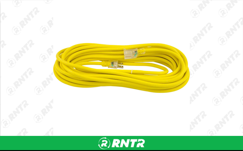 Generic 50' 12-Gauge Yellow/Green Extension Cord – For rent in kenosha, wisconsin – Lees Rent It LLC | RNTR.com – Image 1