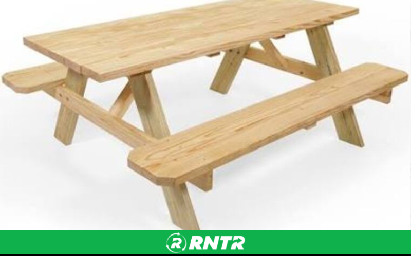Generic 6 ft Wood Picnic Table – For rent in salt-lake-city, utah – All CIty Event Rentals | RNTR.com – Image 1
