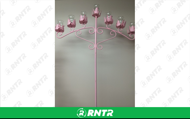 Generic Candelabra Pink 7-Light (pair) – For rent in fort-madison, iowa – Complete Rental | RNTR.com – Image 1