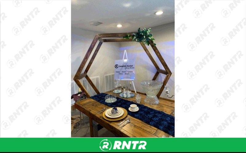 Generic Hexagon Wedding Arch – For rent in fort-madison, iowa – Complete Rental | RNTR.com – Image 1