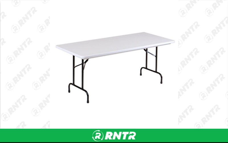 Generic Smooth Folding Table - 6 ft – For rent in kenosha, wisconsin – Lees Rent It LLC | RNTR.com – Image 1