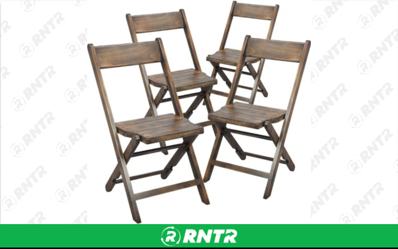 Generic Vintage Folding Wooden Chair (Dull) – For rent in fort-madison, iowa – Complete Rental | RNTR.com – Image 1