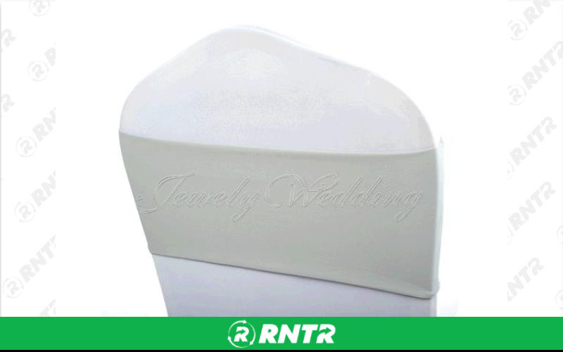 Generic White Chair Cover Bands – For rent in fort-madison, iowa – Complete Rental | RNTR.com – Image 1