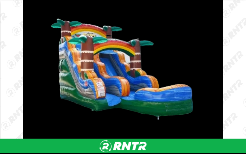  15' Tiki Plunge Slide – For rent in waycross, georgia – CBR EQUIPMENT RENTAL | RNTR.com – Image 1