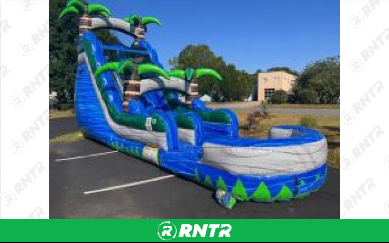 Generic 18 ft Blue Crush Dry Slide – For rent in ruckersville, virginia – SuperFun Attractions | RNTR.com – Image 1