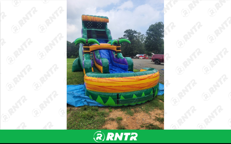 Generic 22' Mardi Gras Falls Giant Dry Slide – For rent in ruckersville, virginia – SuperFun Attractions | RNTR.com – Image 1