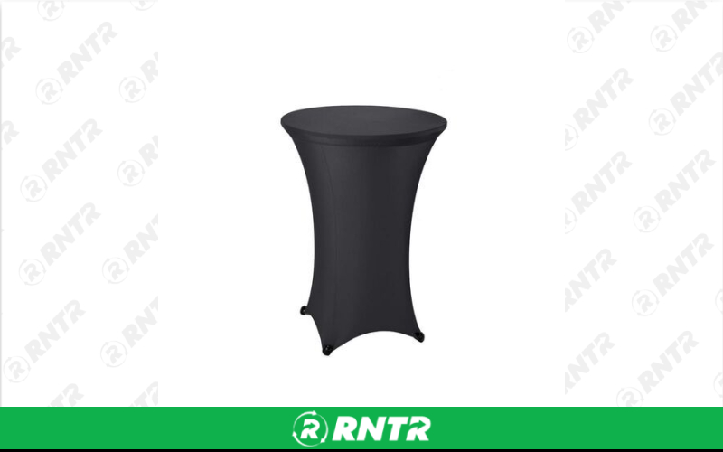 Generic 30 Black Round Stretch Tablecloth – For rent in orlando, florida – Rocket Rentals USA LLC | RNTR.com – Image 1