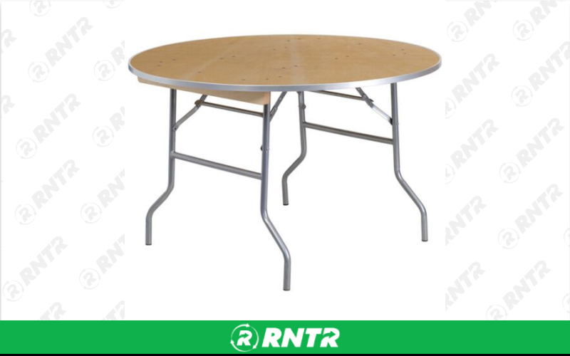 Generic 60 Round Folding Table – For rent in orlando, florida – Rocket Rentals USA LLC | RNTR.com – Image 1