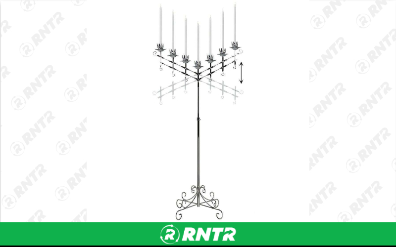  7 Branch Candelabra - Pair - Brass – For rent in waycross, georgia – CBR EQUIPMENT RENTAL | RNTR.com – Image 1