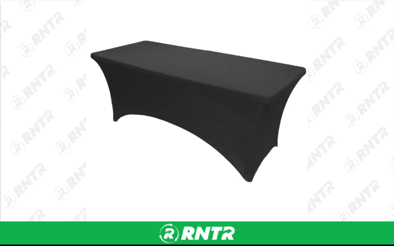Generic 72 x 30 Fitted Black Tablecloth – For rent in orlando, florida – Rocket Rentals USA LLC | RNTR.com – Image 1