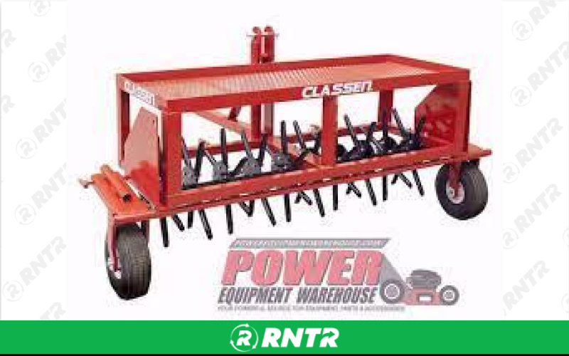 Generic AERATOR - 3PT HITCH OR TOW - 60 PLUG - RED – For rent in shelbyville, tennessee – Christopher Equipment | RNTR.com – Image 1