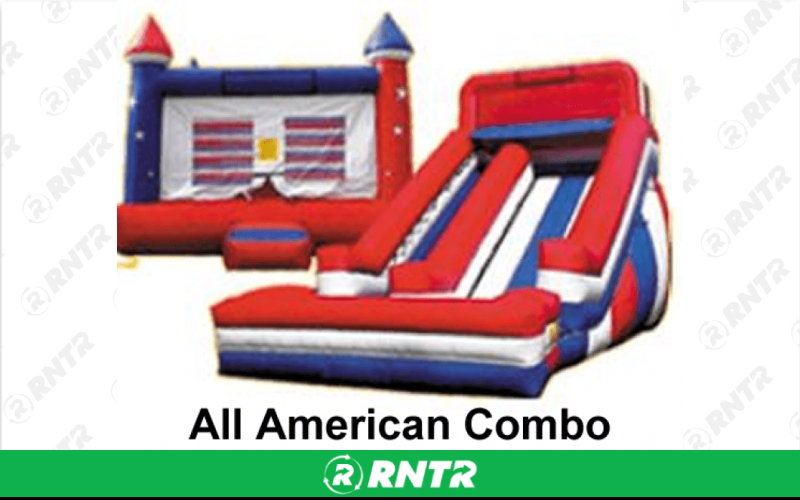 Generic All American Bounce House w/ Slide – For rent in ruckersville, virginia – SuperFun Attractions | RNTR.com – Image 1