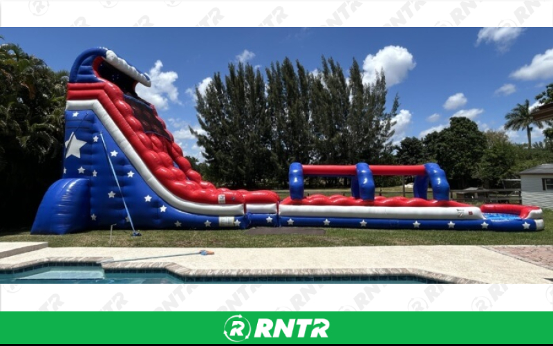 Generic All American Water Slide 30ft DL – For rent in pompano-beach, florida – South Florida Bounce | RNTR.com – Image 1