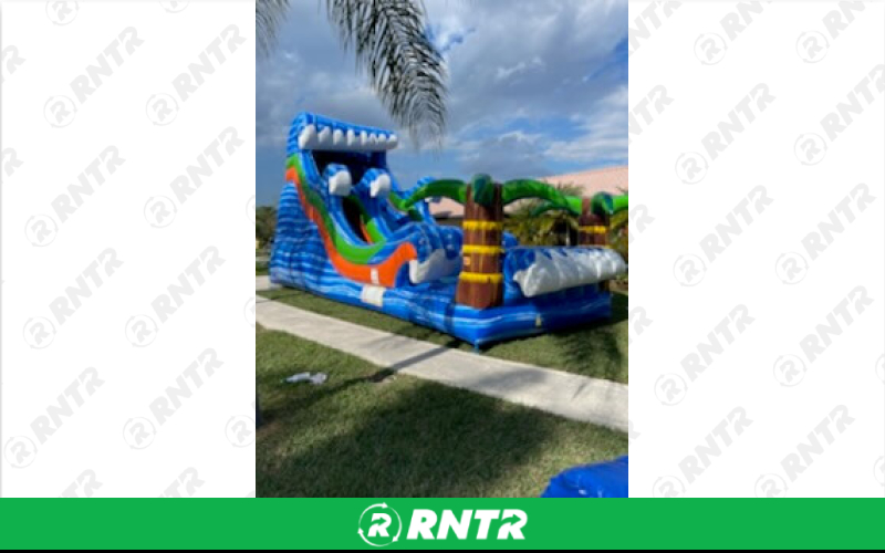 Generic Beach Break Water Slide 25ft SL – For rent in pompano-beach, florida – South Florida Bounce | RNTR.com – Image 1