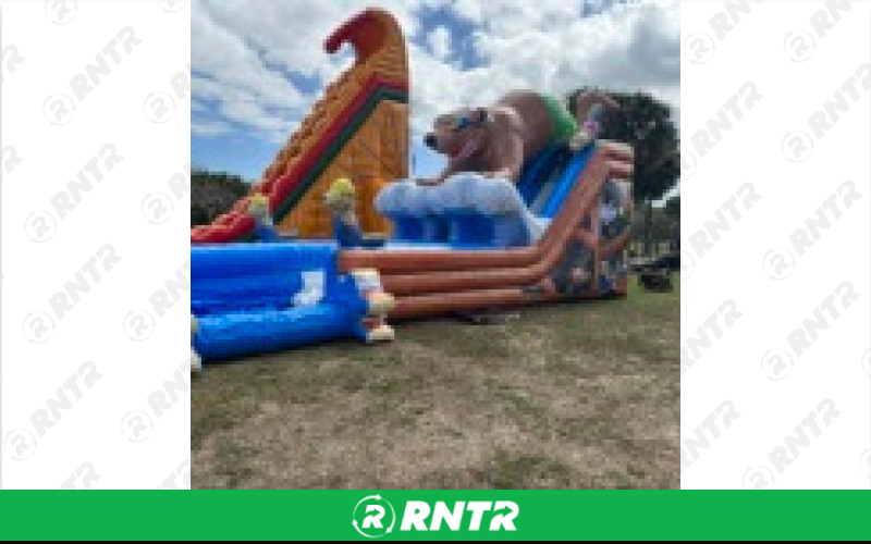 Generic Bear Camp Water Slide 20ft DL – For rent in pompano-beach, florida – South Florida Bounce | RNTR.com – Image 1